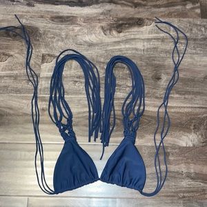 MIKOH BIKINI TOP BLUE
